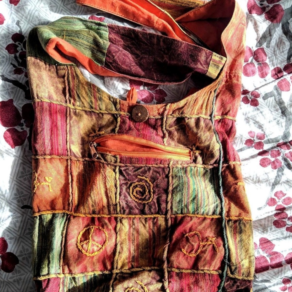 Nepal Cotton Hobo Bag Kathmandu Purse